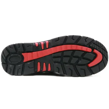 Oil proof nubuck leather pu rubber work shoes
