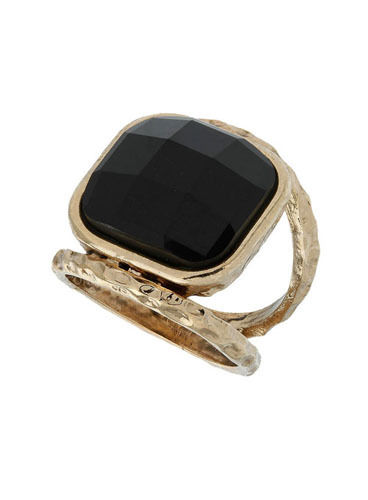 diseños de anillo de oro de rhinestone negro caliente embutido para niñas
