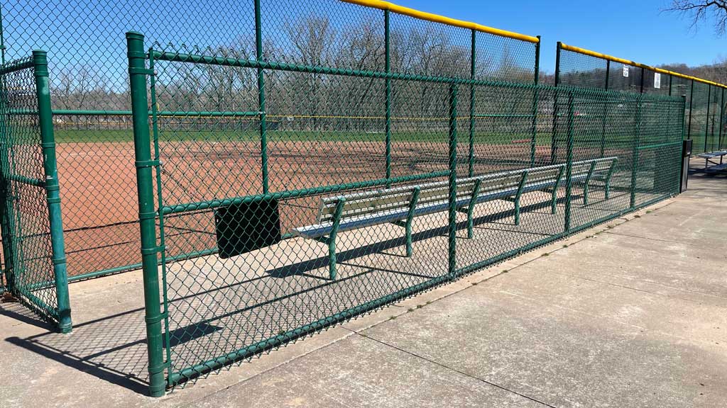 PVC coated chain link fence