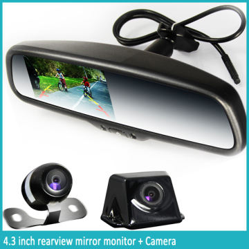 4.3 inch LCD Screen Rear View Mirror With Camera