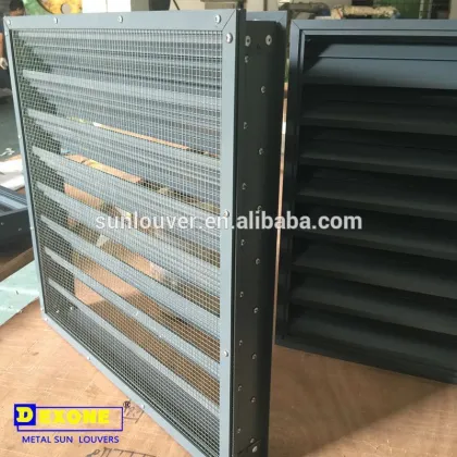 aluminum metal storm louver waterproof