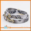 Pulsera de cuero duro para motocicleta hombres moda Unisex pulseras