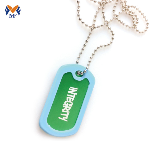 Custom logo dog tag steel for pendant