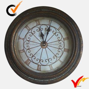 Vintage castle themed metal wall clock