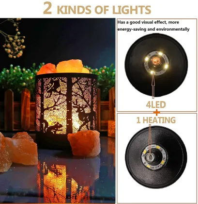 Natural Salt Stone Crystal Lamp