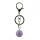 Gemstone 20 mm perles rondes Chaînes clés Crystal Natural Crystal Turquoise Balles Clé Clean Ring Pendante Keychains Giftary Giftary