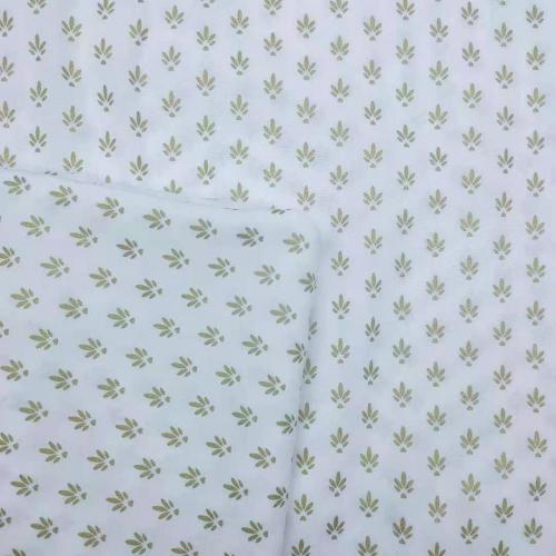 100% Rayon Floral Bronze Printing Dress Twill Fabric