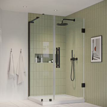 Modern 8mm & 10mm Frameless Fixed Shower Screen Rectangle Door for Hotels and Bathrooms