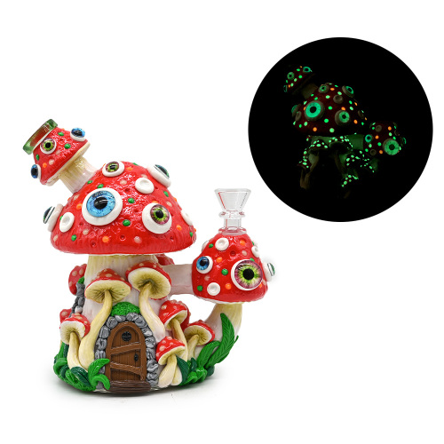 Red Devil Mushroom Glass Dab Rigs