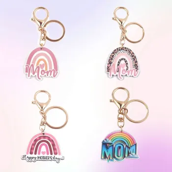 Cute Eco-Friendly Mama Keychain - Fashion Wood Keyring