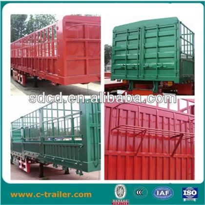 3 axles SINOTRUK fence semi trailer and trailers