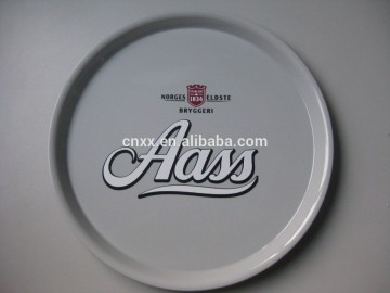 PP/PS/ABS Dia 37cm *2.6cm Plastic round snack serving tray/anti-skid anti-slip tray