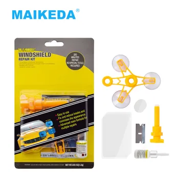 2021 DIY Auto Windscreen Repair Kit: Glass Cracks & Chip Repair Tool with Fluid