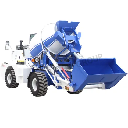 Double Tire Automatic Self Loading Concrete Mixer Truck