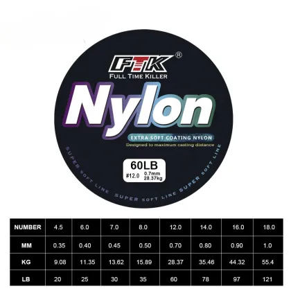 OEM 100m Color Nylon Fishing Line - Strong Monofilament for Boat Fishing