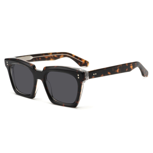 Uv400 Protection Tinted Sunglasses Best Tortoise Acetate Sunglasses Manufactory