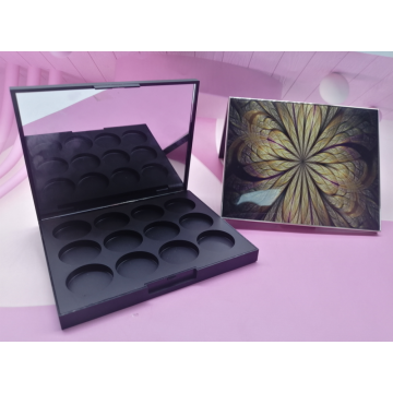 12 Color Square Eyeshadow Powder With Mirror