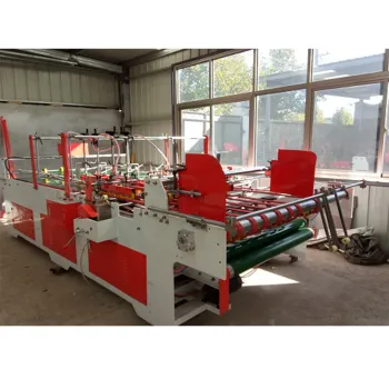 Semi Automatic Lock Bottom Folder Gluer Machine for Paperboard