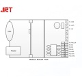 Esquema do circuito de medição de distância a laser JRT 40m 703A