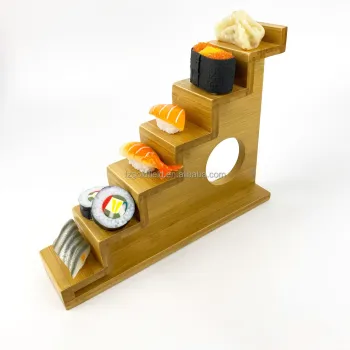 Bamboo Tray Serving Platter for Sushi - Decorative Rack for Restaurants