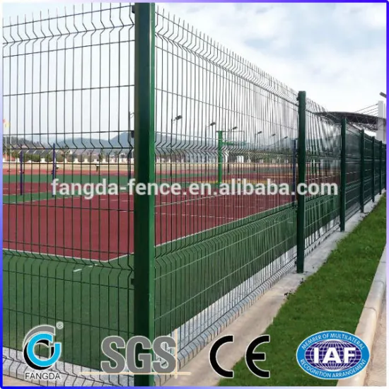 Residential pvc coated wire mesh fencing for security