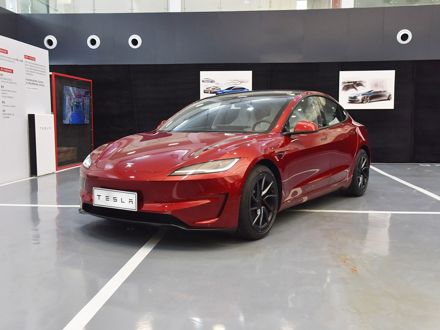新能源电动汽车特斯拉型号3