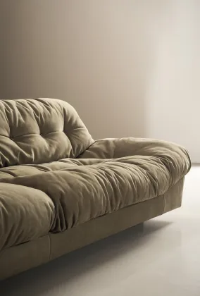 Modern leather milan sofa for living room furniture