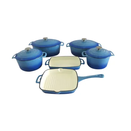 Professional Cast Iron Cookware Set: Cookwin Enamel Dutch Ovens for European Cuisine