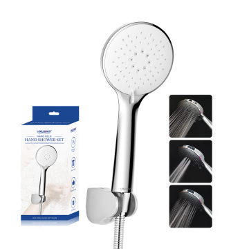 High-Pressure Handheld Shower Head with 3 Spray Modes - ABS Chrome for Bathroom