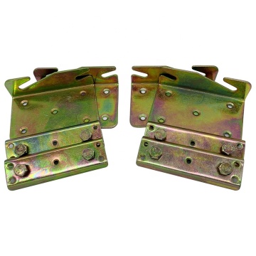 JIEYING Connectors Mount Furniture Wood Hardware - 4 Sets Adjustable Caster Wheels Bracket