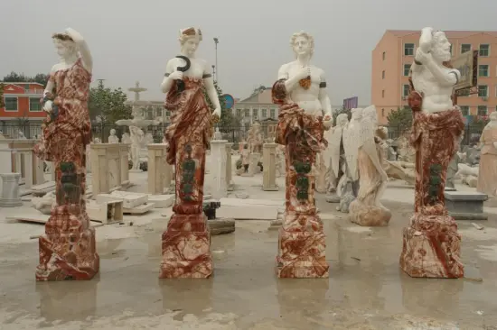 Mixed Color Marble Four Season Statues