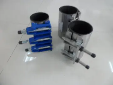 Stainless steel single band clamp for pipe repair