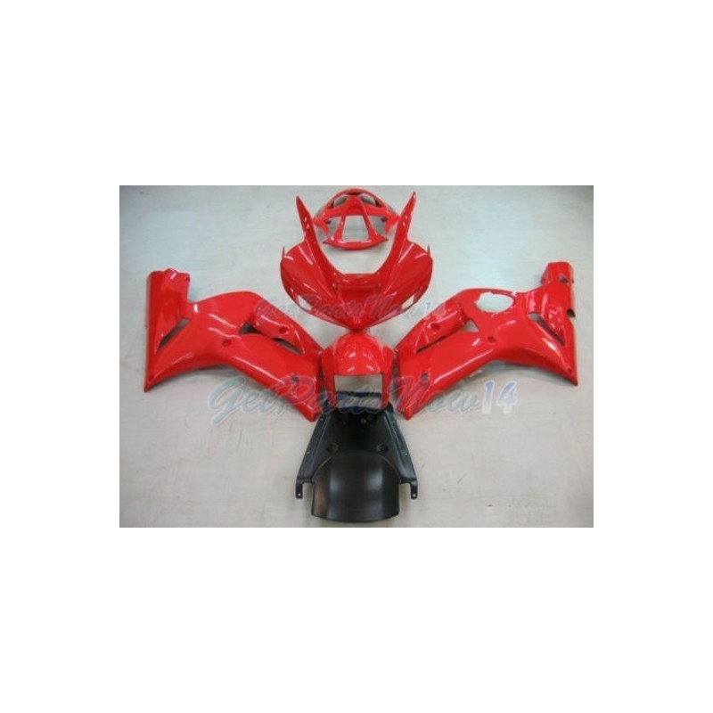 Abs Plastics Injection Mold Red Fairing Fit For 2003 2004 Zx6r 636 New Kit