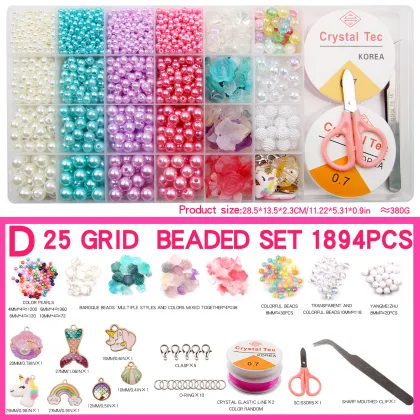 DIY Jewelry Making Kit: Vibrant Beads Collection Including Soft Polymer, Ceramic, Clay, and Porcelain beads