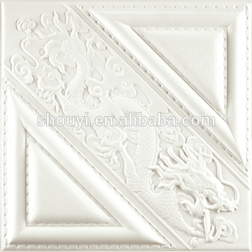 SUOYA 1062 2015 new design high-end Soft Package PVC leather covered 3D background wall decoration