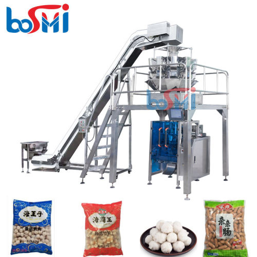 Automatic VFFS Multihead Weigher for Salad Vegetables and Fruit Packaging