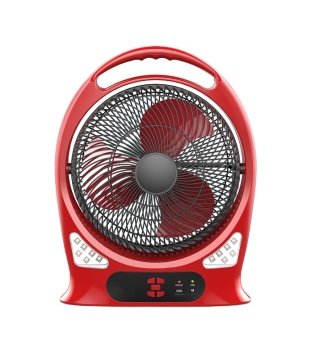 Rechargeable Portable Box Fan with LED Light