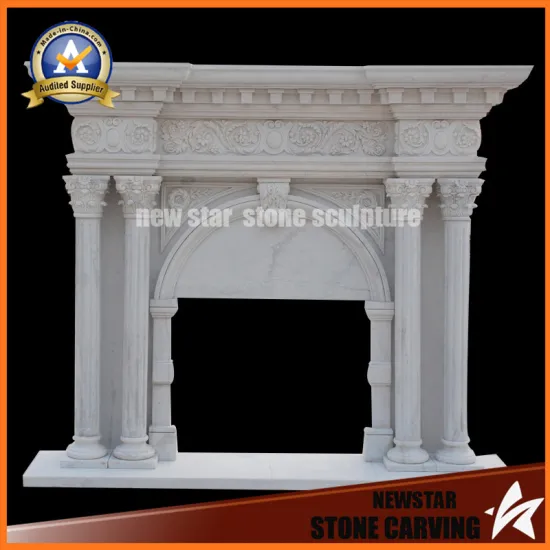 Marble Fireplace Surround Stone Carving Sculpture Limestone Fireplace Mantel