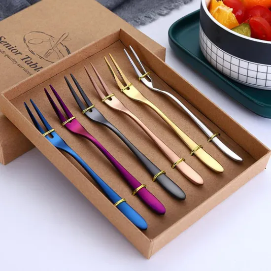 ​Korean 304 Stainless Steel Fruit Fork Set