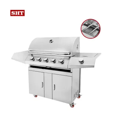 RV Outdoor Kitchen Gas Grill Island Gas Grill 4 Burner Barbecue Grill