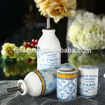 Elegant Fine New Bone China Yellow Kitchen Canister set