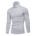 Pull pull à col roulé thermique tricoté pour hommes