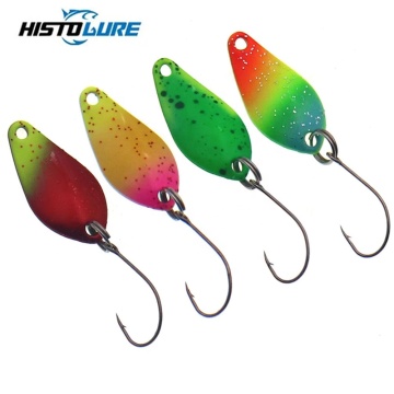 HISTOLURE 1.6g Trout Spoon Spinner Bait - UV Colors Brass Fishing Lure for Bass