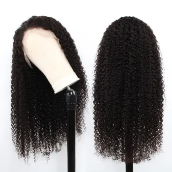 13x4 Kinky Curly Lace Front Human Hair Wig With Baby Hair% Brazilian Kinky Curly Wigs Human Hair Lace Front For Women