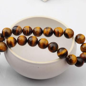 14MM Loose natural Gemstone Tiger Eye Round Beads for Making jewelry