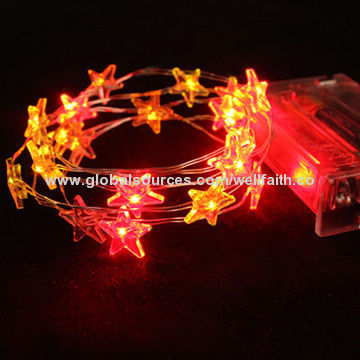 Solar LED string lights with different LED light choice