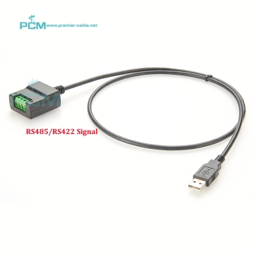 Industrial USB to RS422/RS485 Terminal Block FTDI Chip Serial Device Server Converter Cable
