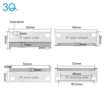 High Accuracy Stripper Blades for Automatic Wire Stripping Machines