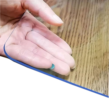 Protecteur supérieur de table en PVC transparent non glissée durable Protecteur