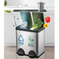 Foot-operated Integrated Sorting Trash Can